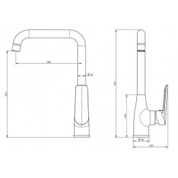 Смеситель для кухни ESKO "Lagos" (LG06)