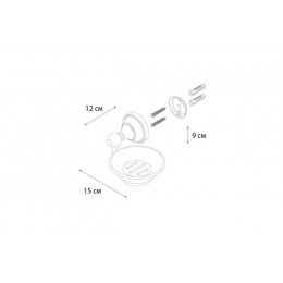 Мыльница FIXSEN Bogema керамика (FX-78508)