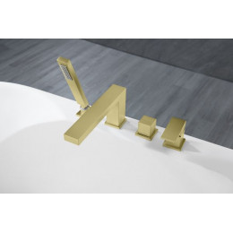 Смеситель для ванны с душем, врезной Timo Selene 2130/17Y золото матовое