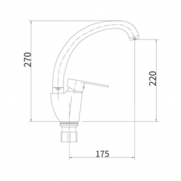 Смеситель для кухни FASHUN (A54119-17)