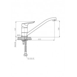 Смеситель для кухни ESKO "Asti" (AT 05)