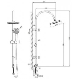 Душевая система ESKO (ST01)