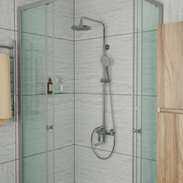 Душевая система, хром, D&K Bayern.München (DA1563701B18)