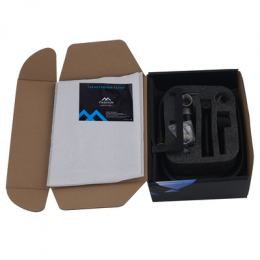 Смеситель встраиваемый FASHUN с полочкой, гигиенической лейкой и держателем туалетной бумаги, черный (A57703-7)