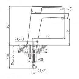 Смеситель для раковины Haiba (HB10191)