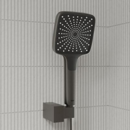 Встраиваемая система с тропическим, ручным душем и изливом IDDIS Parker матовый графит (PARGM03i68)