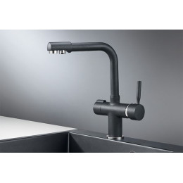 Смеситель для кухни GRANULA (2088, ШВАРЦ)