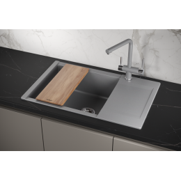 Кухонная мойка GRANULA ESTETICA (7807, АЛЮМИНИУМ)