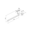 Смеситель для ванны с длинным изливом IDDIS Parker глянцевый хром (PARSB02i10WA)