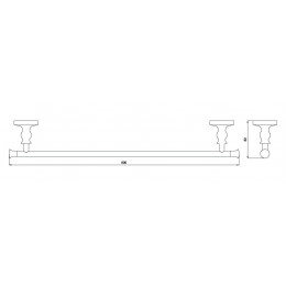 Полотенцедержатель 60см. RUSH Crete (CR35531)