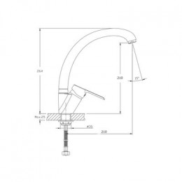 Смеситель для кухонной мойки RUSH Victoria (VI7135-22)
