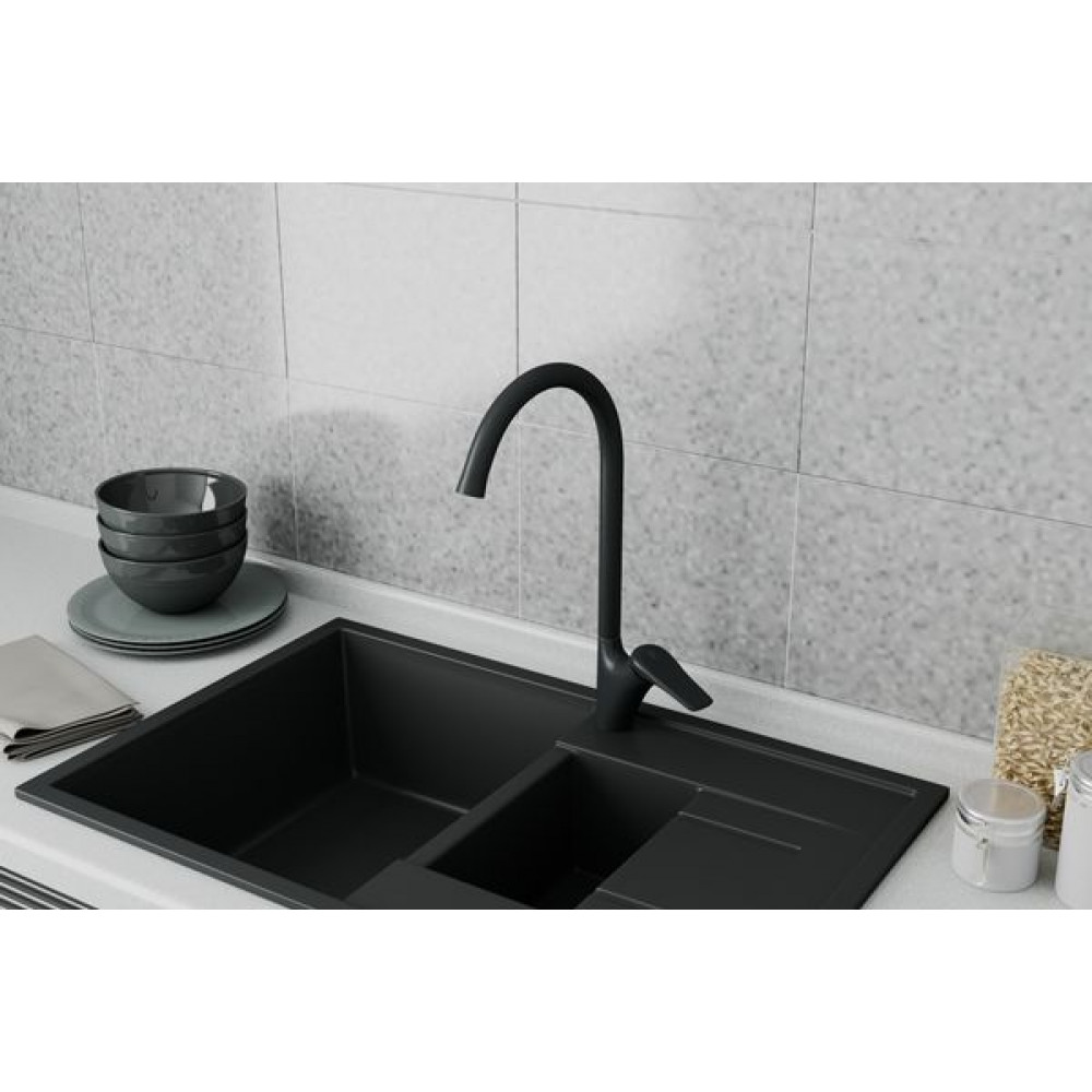 Смеситель для кухни RUSH Nevis, черный (NE1735-22Black)