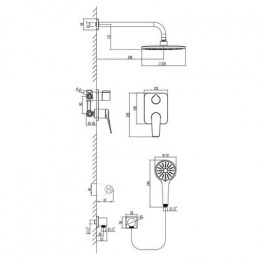 Душевая система Lemark Bronx (LM3729GM)