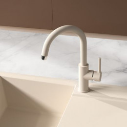 Смеситель для кухни Lemark COMFORT с подключением к фильтру питьевой воды, цвет: шампань (LM3073PSH)