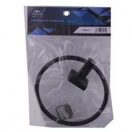 Держатель для полотенец FASHUN кольцо чёрный (A2604-7)