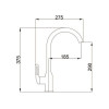 Смеситель для кухни Haiba оружейная сталь (HB40830-3)