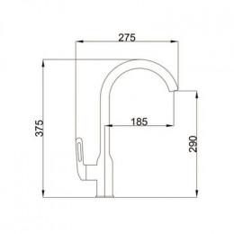 Смеситель для кухни Haiba оружейная сталь (HB40830-3)
