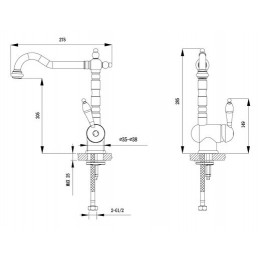 Смеситель для раковины Timo Morea (2406F jasmine)