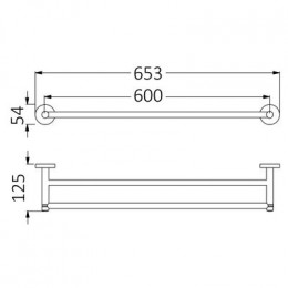 Полотенцедержатель двойной Timo Saona (13056/03) черный