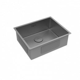 Кухонная мойка Lemark OLANGA 540 прямоугольная из нержавеющей стали цвет: графит (9936127)