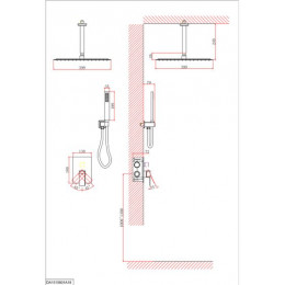 Душевая система D&K встраиваемая Bayern.Liszt (DA1515805A19)