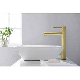 Смеситель для раковины-чаши Timo Saona золото матовое (2311/17F)