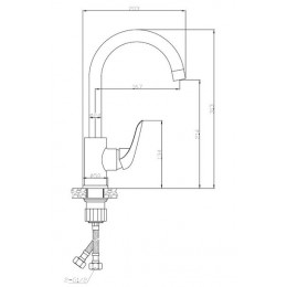 Смеситель для кухонной мойки ESKO CAIRO (CI 519)