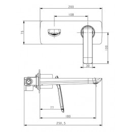Смеситель для раковины Timo Helmi (4071/00-16SM chrome white)