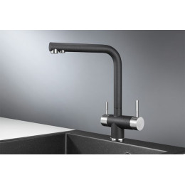 Смеситель для кухни GRANULA (2305, ЧЕРНЫЙ)