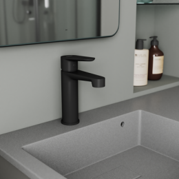 Смеситель для раковины D&K Bayern.München черный (DA1562105)