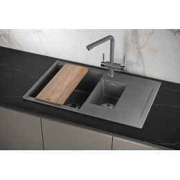 Кухонная мойка GRANULA ESTETICA (7808, ГРАФИТ)