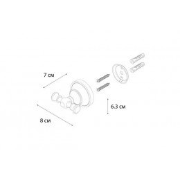 Крючок FIXSEN Bogema двойной (FX-78505A)
