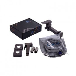 Смеситель для умывальника FASHUN с гигиенической лейкой графит (A57504-17)