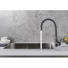 Смеситель для кухни FASHUN графит/серый (A54101N-17A)