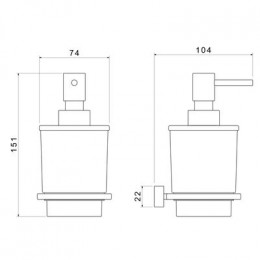Дозатор Timo Torne черный (43139/03)