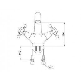 Смеситель для раковины Timo Nelson (1911F silver)