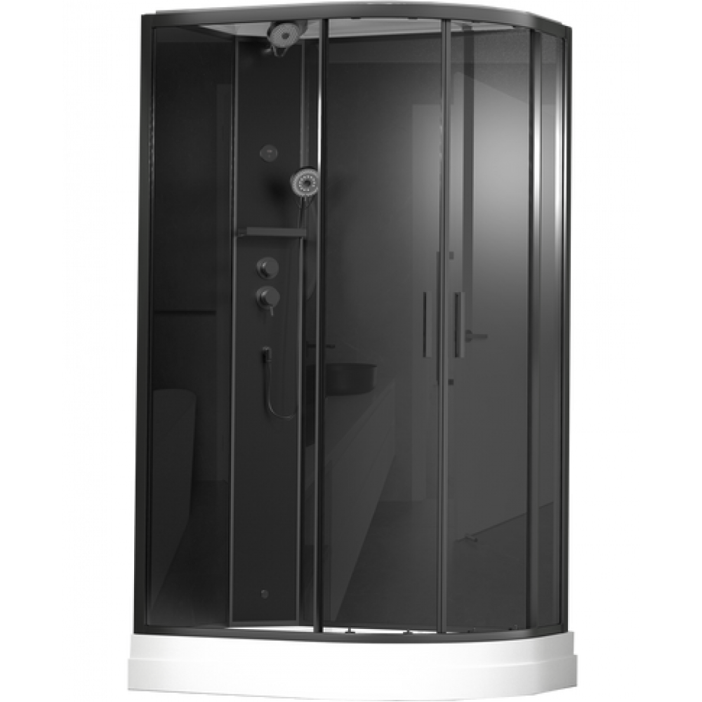 Душевая кабина Timo Premium ILMA Black 120*80*222 (ILMA902LB)