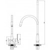 Смеситель для кухонной мойки ESKO Coral (CL 03 B)
