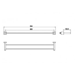 Полотенцедержатель двойной Timo Selene (10056/00)