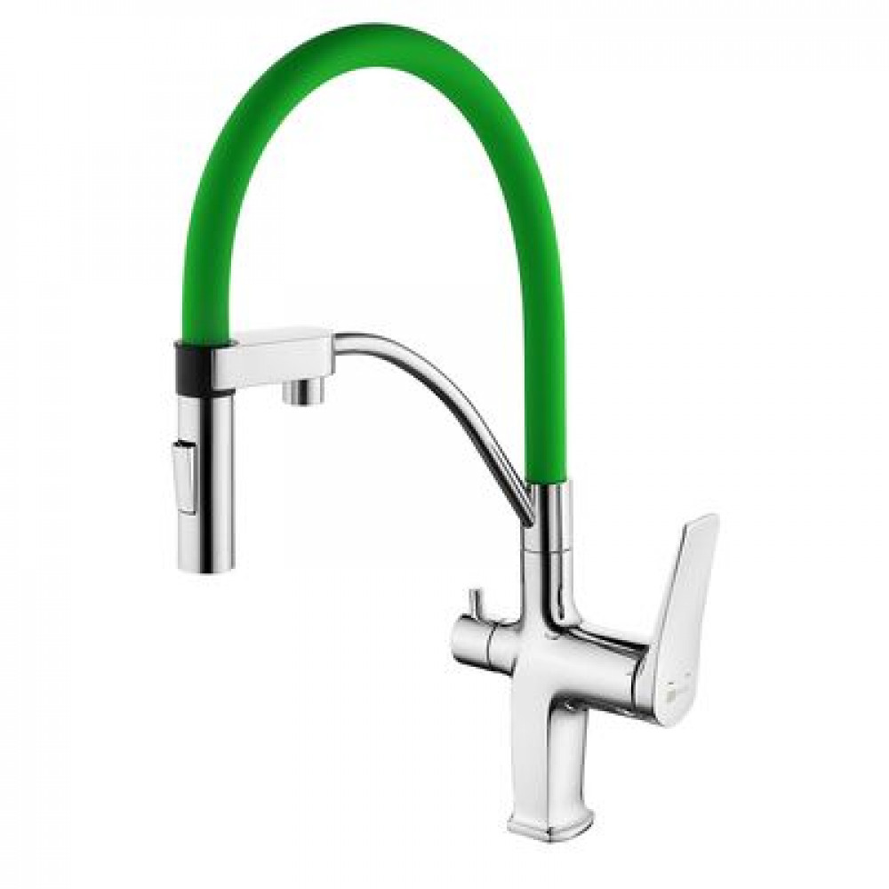 Смеситель для кухни Lemark Comfort (LM3074C-Green)