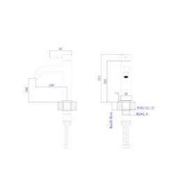 Смеситель для умывальника RUSH Melos (SUS1101-11)