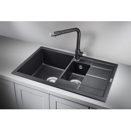 Кухонная мойка GRANULA (7802, ШВАРЦ)