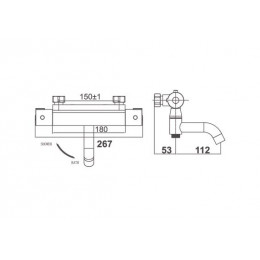 Смеситель для ванны DK Bayern Potsdam (DA2153201)