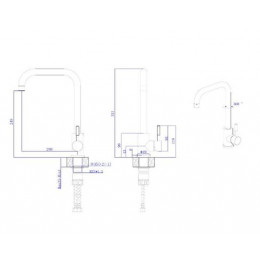 Смеситель для кухонной мойки RUSH Melos (SUS1101-23)