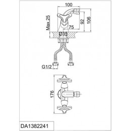 Смеситель для биде DK Hessen Goethe (DA1382241)