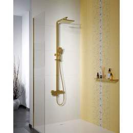 Душевая система с термостатом, золото матовое, Timo Tetra-thermo (SX-0169/17)