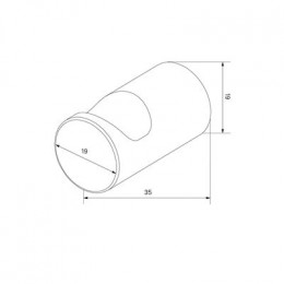 Комплект одинарных крючков IDDIS Petite, сплав металлов, белый матовый с желтым золотом (PET2SY1i41)