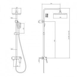 Душевая система RUSH Nevis (NE1735-40)