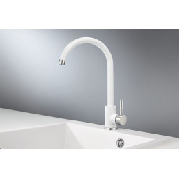 Смеситель для кухни GRANULA (ST-4031, БЕЛЫЙ)