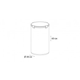 Корзина для белья FIXSEN ECO STYLE бежевая (FX-1031B)